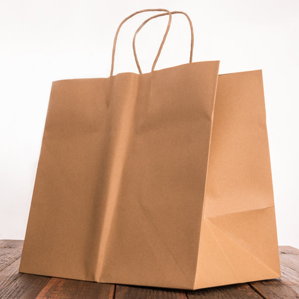 Takeaway Carry Bag Brown Kraft