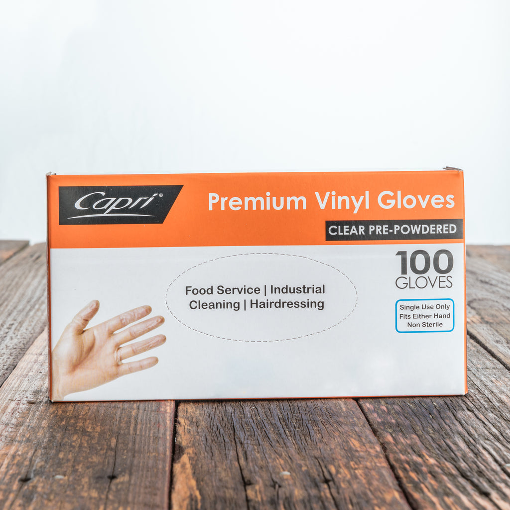Vinyl Gloves Medium Clear 