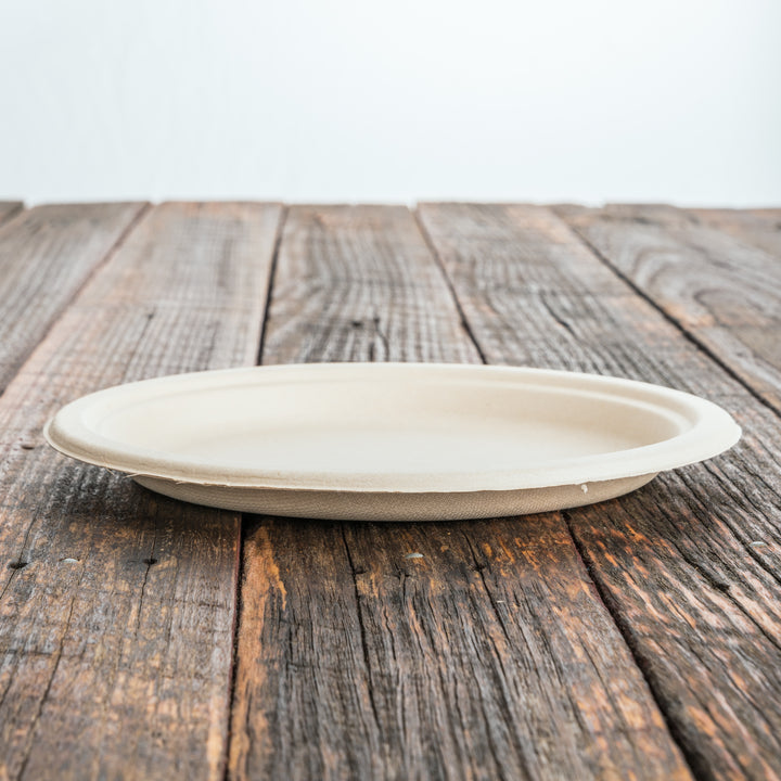 9" Bamboo Plate Round