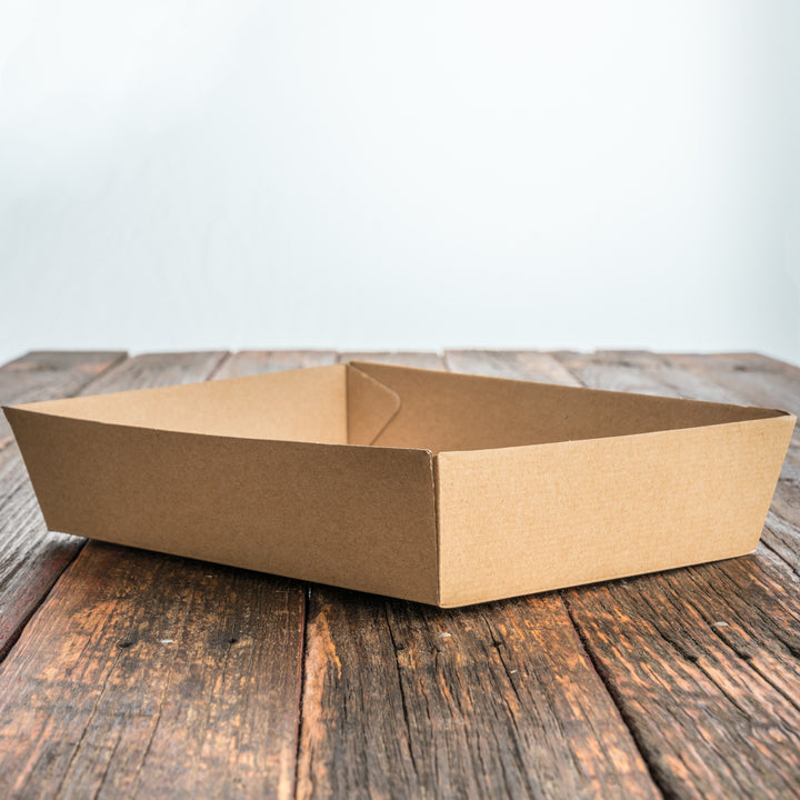 Takeaway Tray Large  Brown Kraft